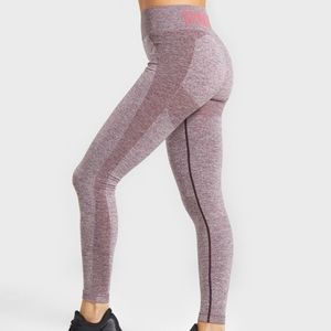High waisted flex leggings in berry